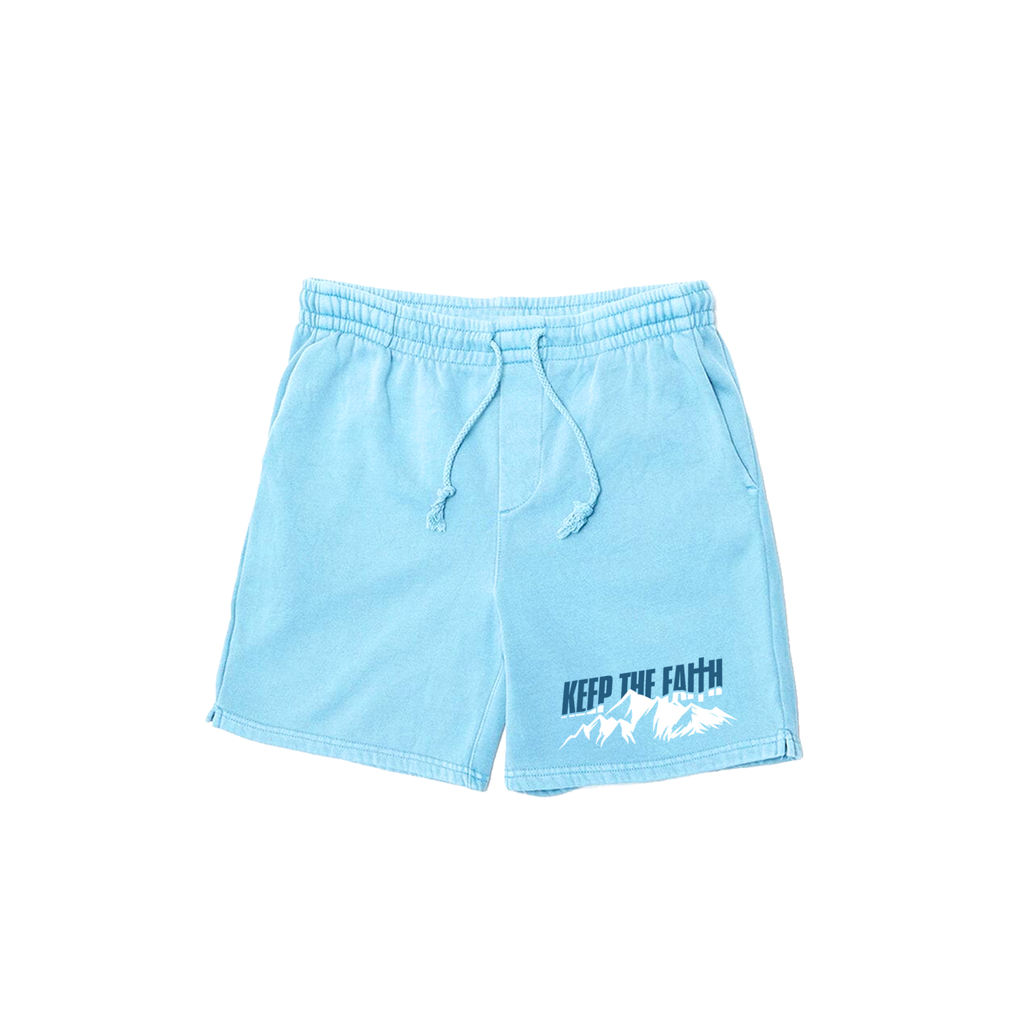 Sky Blue Keep The Faith Short Set