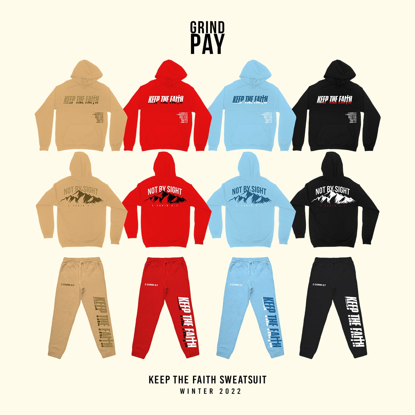 Keep The Faith Jogger Sets