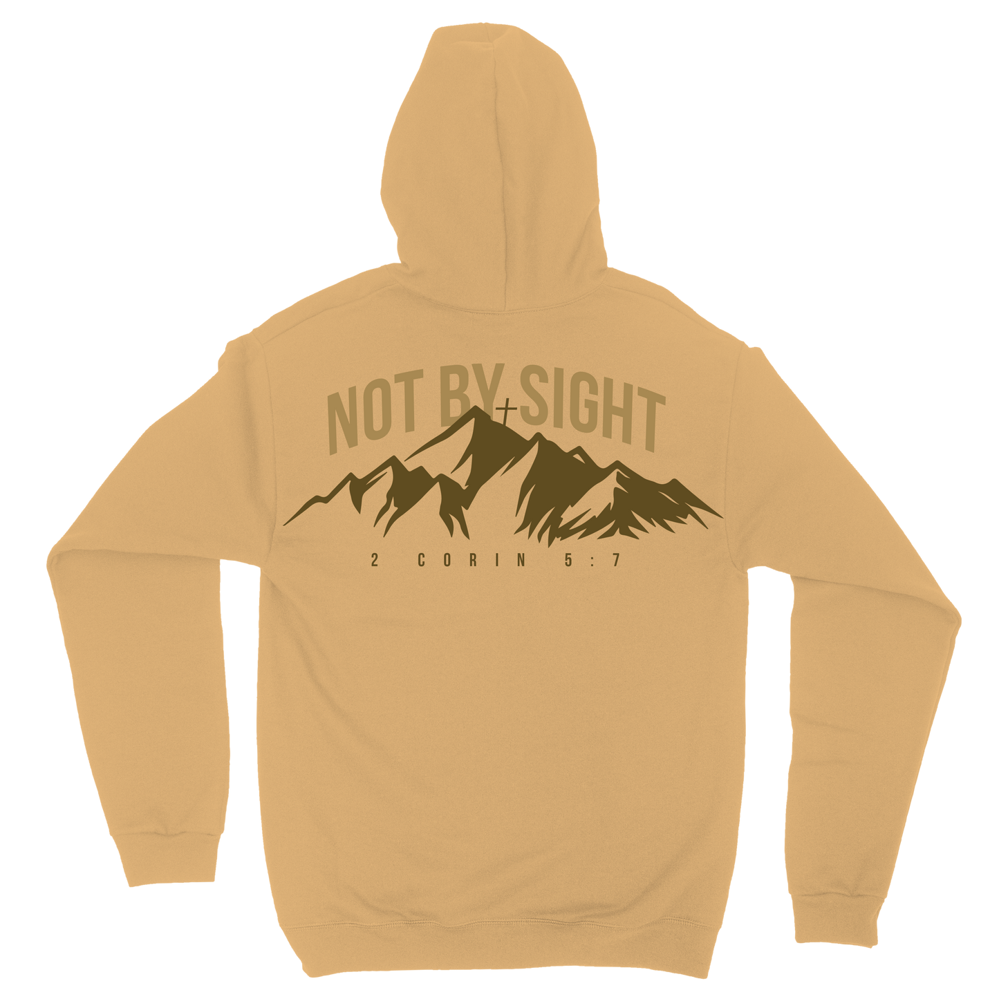 Sand Brown Keep The Faith Hoodie