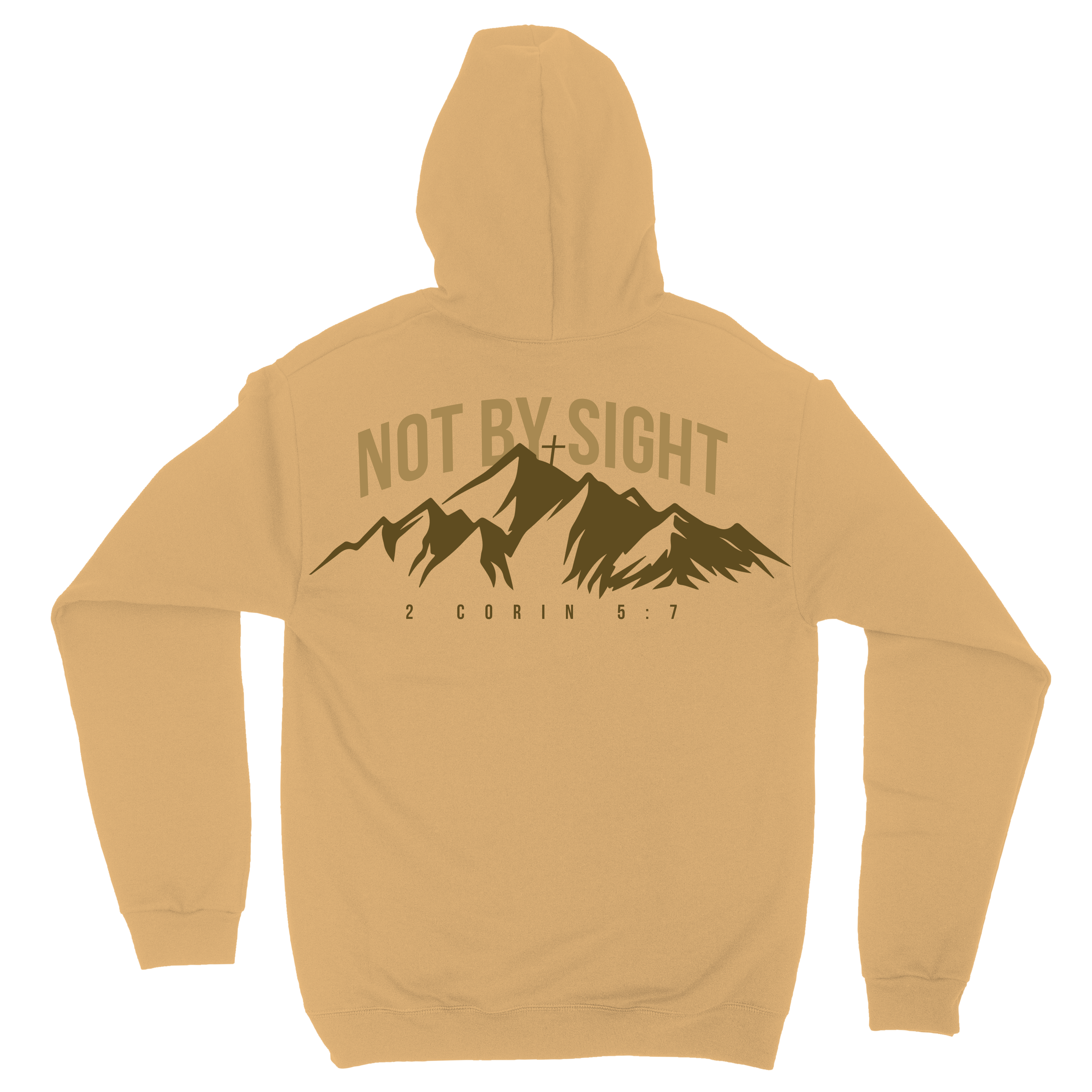 Sand Brown Keep The Faith Hoodie
