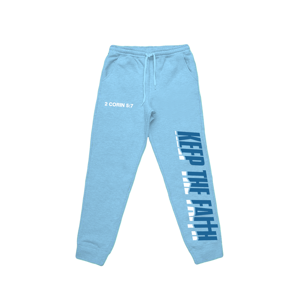 Sky Blue Keep The Faith Jogger Set