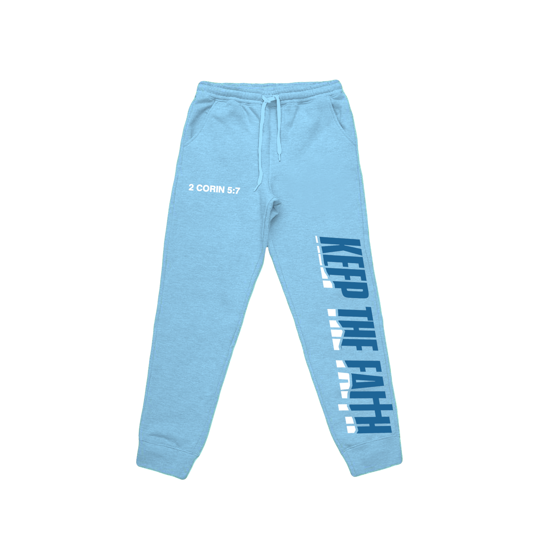 Sky Blue Keep The Faith Jogger Set