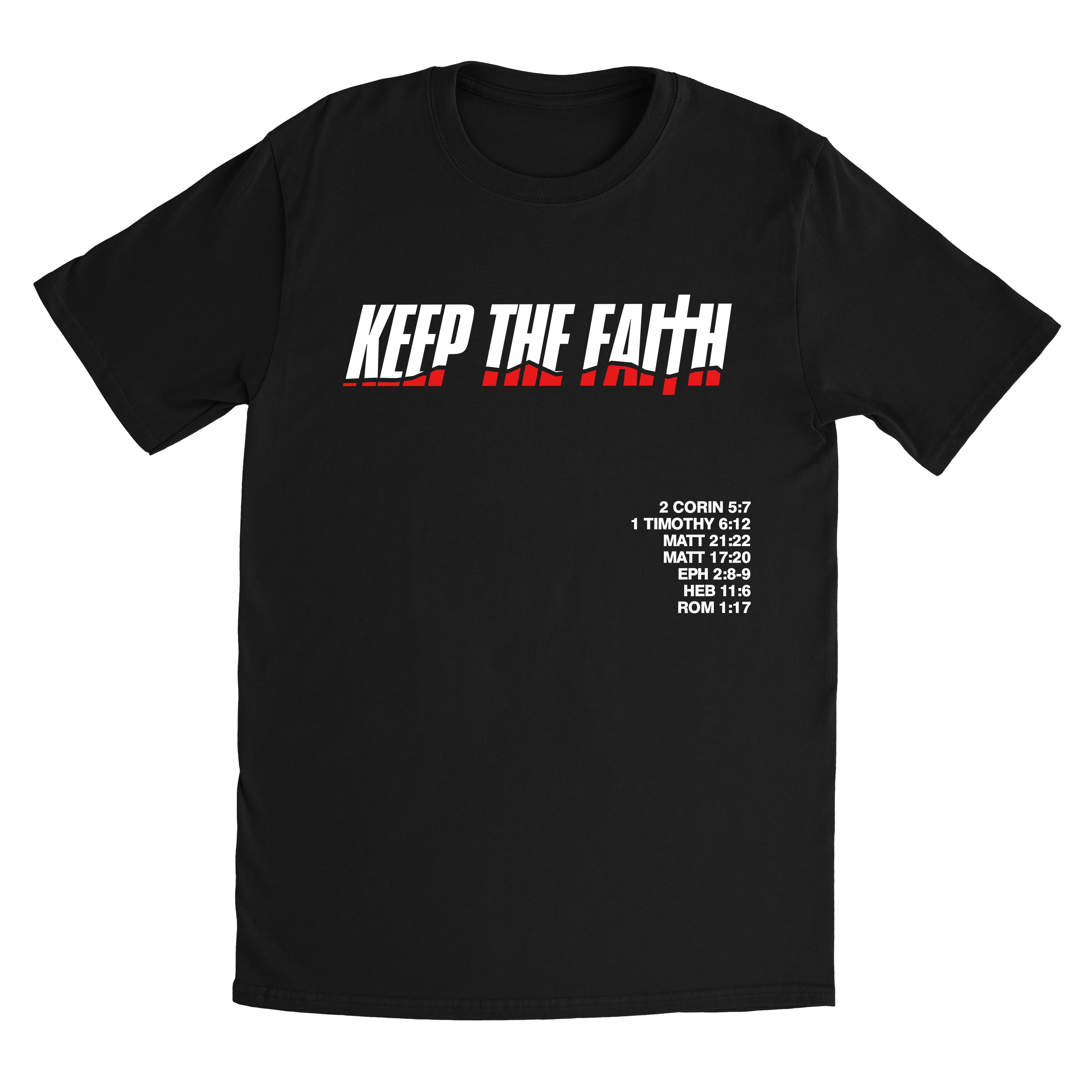 Black Keep the Faith Tee